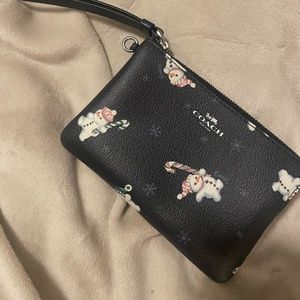 Coach Snowman Wristlet